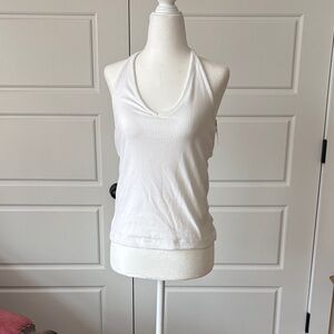 Old Navy White Ribbed Tank Top